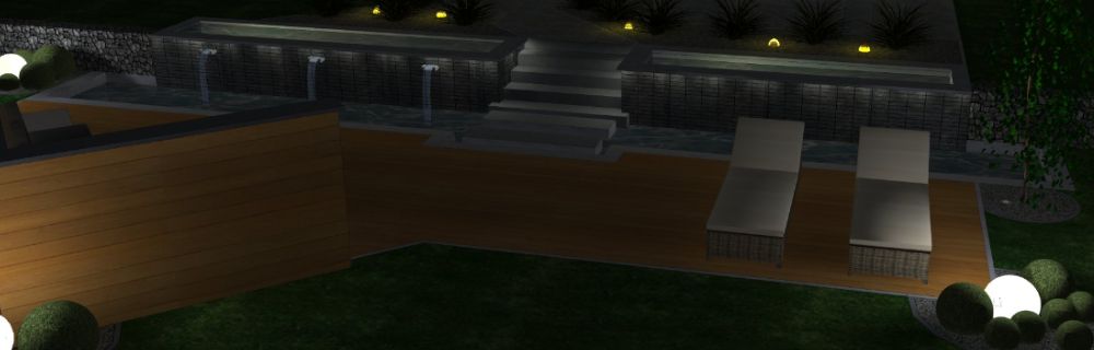 Réalisation de projets d'éclairage   LED en 3D