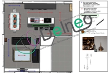 Implantation Eclairage 2D  3 pièces  : cliquez sur l’image pour voir les détails du produit